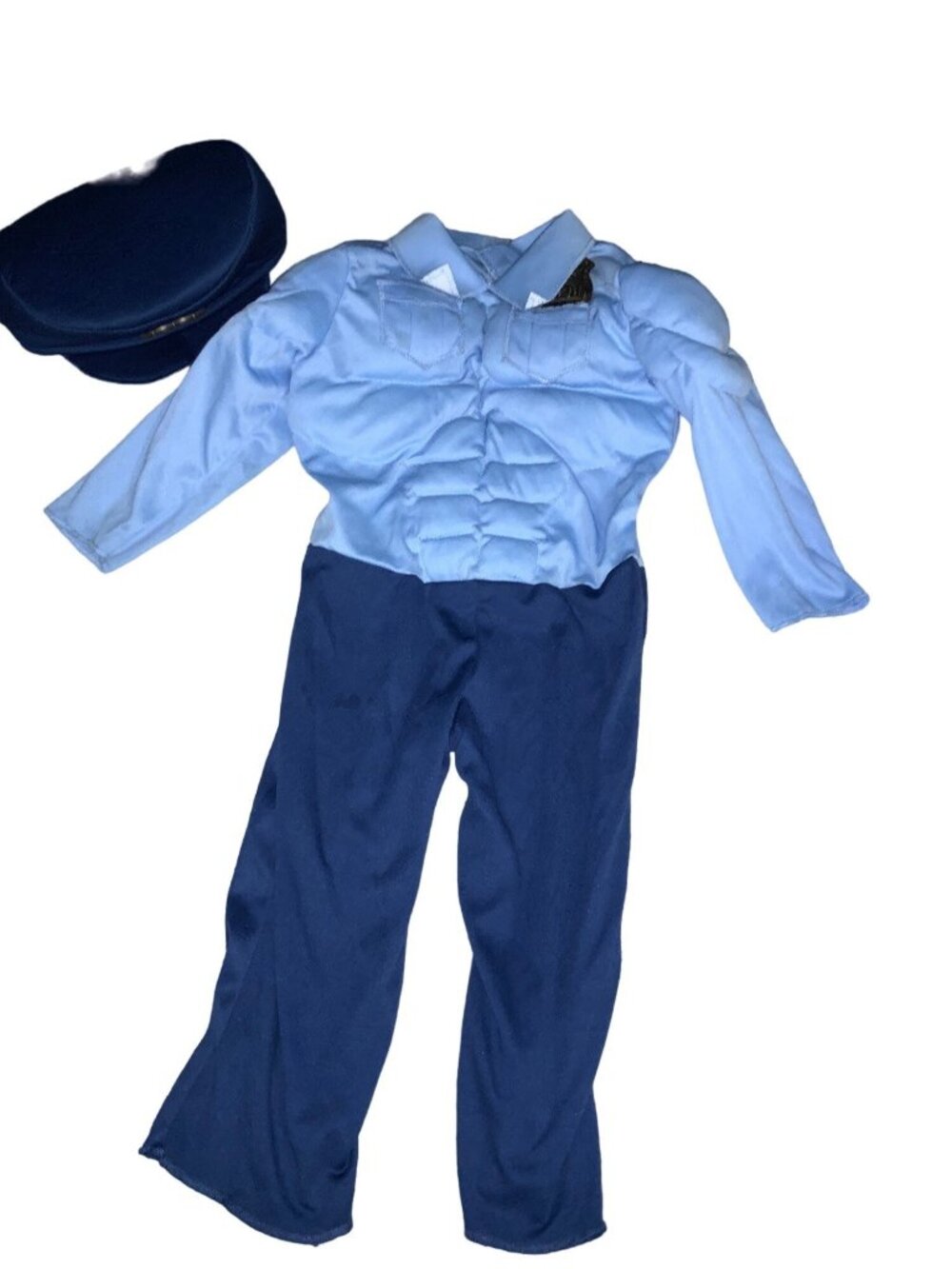 Policeman Muscle costume  Halloween Power Suit  Dress Up Role Play
